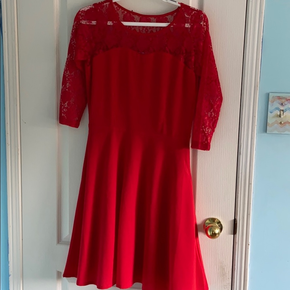 Red dress